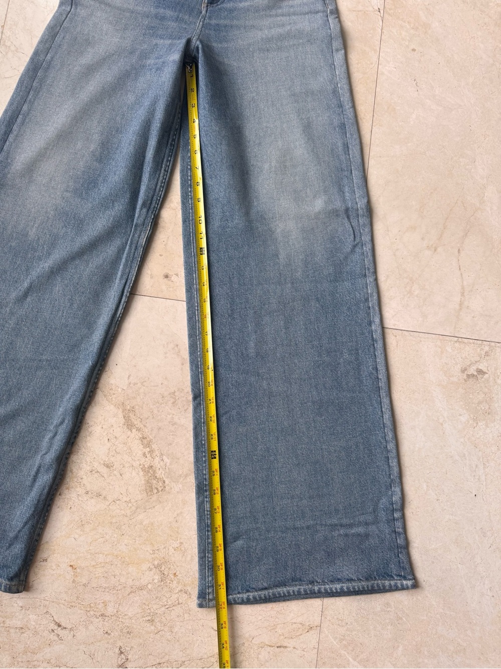 Rag & Bone Miramar Terry Sophe Wide Leg High-Rise Blue Women's Jeans size 25 - Picture 11 of 15
